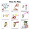 5D Diamond Painting Stickers Kits for Kids Arts and Crafts, Cartoon Stickers Stick Paint with Diamonds by Numbers, 18Pcs Cute Insect, Animals, Easy to DIY